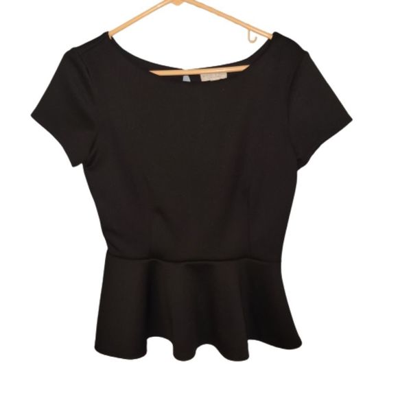 Bisou Bisou peplum top - Picture 1 of 8